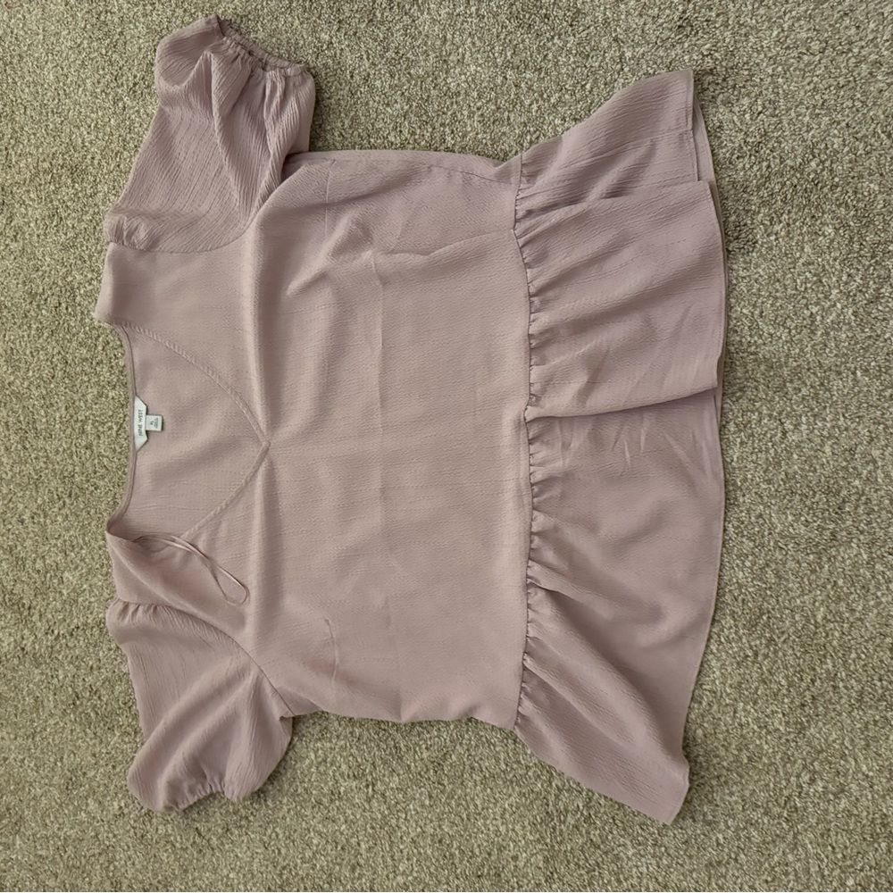 PURPLE DRESSY SHIRT
